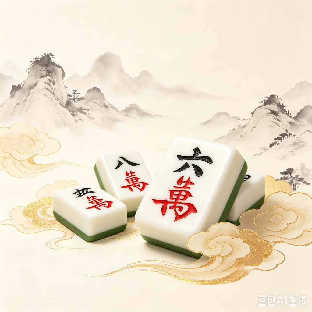 minimalist mahjong tiles